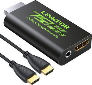 PS2 to HDMI Converter with 3ft HDMI Cable for Sony Playstation 2 PS2 to HDMI Adapter with 3.5mm Headphone Audio Jack for HDTV HDMI Monitor