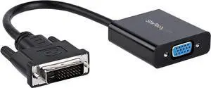 Pro-trade.com DVI-D to VGA Active Adapter Converter Cable - 1080p - DVI to VGA Converter Box (DVI2VGAE), Black