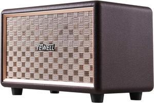Upgraded, Vintage Desktop Speakers, Bass Enhanced Technology, Retro Speaker for Record Player, Smartphone, PC, Laptop, Tablet and Projector, Wireless and 3.5mm Aux Input