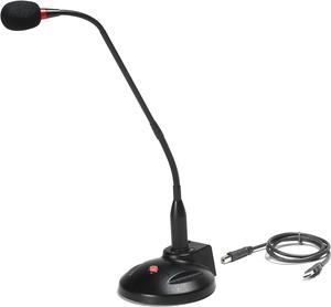 Sound Tech GN-USB-2 18 Inch Professional Uni-Direction Noise Canceling Gooseneck Stereo Microphone with 10 FT USB Cord