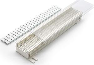 InstallerParts 66 Punch Down Block - Terminating Block for Data Network Wiring, Telephone Punch Down Cabling, Wire Termination - White