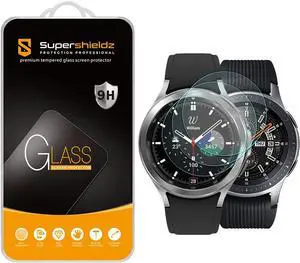 Supershieldz (3 Pack) Designed for Samsung Galaxy Watch 4 Classic (46mm) / Galaxy Watch (46mm) Tempered Glass Screen Protector, Anti Scratch, Bubble Free