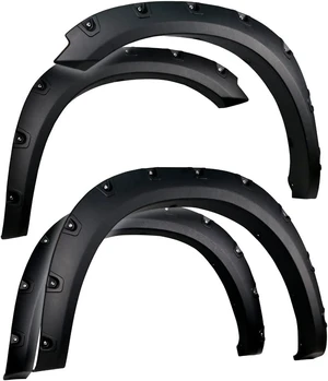 Fender Flare Compatible with 2009-2018 Dodge Ram 1500; 2019-2024 Classic (Not fit R/T Rebel Warlock), Rough Textured Black Bolt-Riveted Style 4pc Fender Flare Compatible with 2009-2018 Dodge Ram 1500; 2019-2024 Classic (Not fit R/T Rebel Warlock), Rough Textured Black Bolt-Riveted Style 4pc