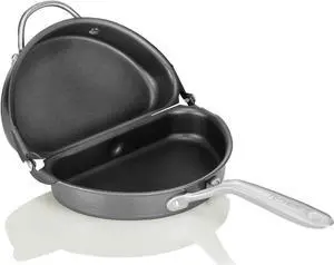 TECHEF - Frittata and Omelette Pan, Double Sided Folding Egg Pan, Made in Korea (PFOA Free) (Black)