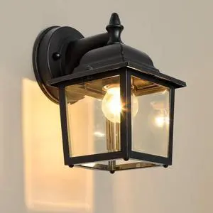 LPINYE Porch Light Exterior Wall Light Simple Modern Wall Lantern Waterproof Aluminum Wall Mount Light for Entryway, Doorway, Corridor, Balcony, Patio and PorchUL Listed