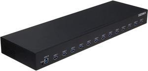 Sedna 13 Port USB 3.1 Gen I Hub (5Gbps) - 19 Inch 1U Rack Mount