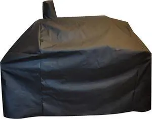 Grill-Smoker-Cover Sized for Char Griller Grill Smoker 2823 2123 600D Heavy Duty Canvas Water Proof All Weather Off-Set Charcoal Smoker Cover G21616