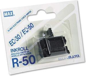 MAX R-50 Black Ink Roller for EC-30A,EC-70,EC-30,and EC-50 Check Writers