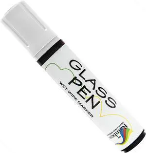 Glass Pen Window Marker: Liquid Chalk Pens for Glass (White, Jumbo Tip) Glass Pen Window Marker: Liquid Chalk Pens for Glass (White, Jumbo Tip)