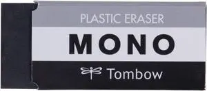 Tombow 57329 MONO Black Eraser, Medium. Cleanly Removes Marks Without Damaging Paper Tombow 57329 MONO Black Eraser, Medium. Cleanly Removes Marks Without Damaging Paper