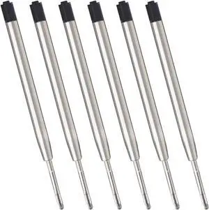 ChaoQ Black Ink Refills (6pcs), Replaceable Ballpoint Pen Refills ChaoQ Black Ink Refills (6pcs), Replaceable Ballpoint Pen Refills