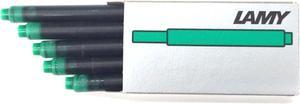 Lamy Fountain Pen Ink Cartridges, Green Ink, Pack of 20 (LT10GR)