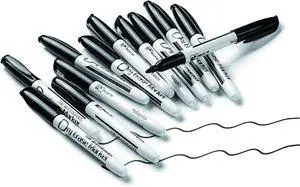 Volcanics Black Dry Erase Markers, Fine Tip Whiteboard Pens, 12 Pack Volcanics Black Dry Erase Markers, Fine Tip Whiteboard Pens, 12 Pack