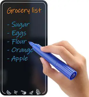 Dry Erase Board for Fridge 4.5 x 8.5 in - Magnetic Chalkboard for Fridge Whiteboard Magnet Black Shopping List - Fridge Magnetic Board Small Refrigerator Grocery List - Fridge Reminder Board Dry Erase Board for Fridge 4.5 x 8.5 in - Magnetic Chalkboard for Fridge Whiteboard Magnet Black Shopping List - Fridge Magnetic Board Small Refrigerator Grocery List - Fridge Reminder Board