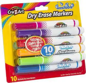 Cra-Z-Art Washable School Dry Erase Markers - 10 Count Cra-Z-Art Washable School Dry Erase Markers - 10 Count