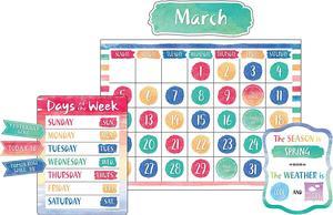 Teacher Created Resources 8971 Watercolor Calendar Bulletin Board