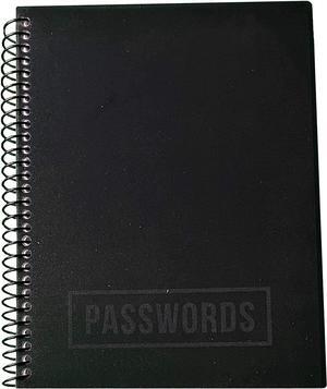 Password Book Small Black