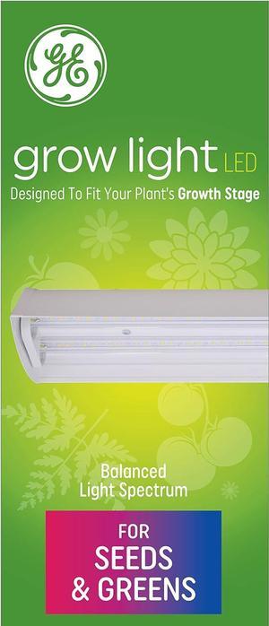 GE Grow LED Light Fixture for Plants Seeds and Greens with Balanced Light Spectrum 24in 1 Pack