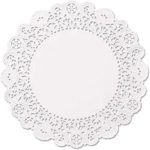 Round Paper Lace Table Doilies 12 inch White Decorative Tableware Disposable Placemats; Made in Canada (Pack of 50) Round Paper Lace Table Doilies 12 inch White Decorative Tableware Disposable Placemats; Made in Canada (Pack of 50)