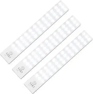 36 LED Closet Lights Motion Sensored Battery Powered LED Lights, Under Cabinet Lighting, Motion Sensor Light Indoor, Wireless Lights, 1500mah Rechargeable Battery Operated Lights (3 Pack) 36 LED Closet Lights Motion Sensored Battery Powered LED Lights, Under Cabinet Lighting, Motion Sensor Light Indoor, Wireless Lights, 1500mah Rechargeable Battery Operated Lights (3 Pack)