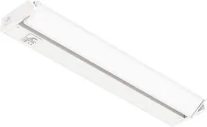 18-inch Swivel LED Under Cabinet Lights, Glass Lens, Selectable White 2700K/4000K/5000K, Dimmable with Wall Dimmers, White Finish, IN-0202-2-WH