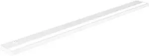 LED Under Cabinet Lighting Hardwired - 3CCT 40 Inch White Finish - Undercabinet Lights for Kitchen - Linkable Undercounter Dimmable Plug in Light or Hard Wired - Under Counter Fixture Direct Wire