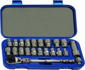 Williams 50671 3/8-Inch Drive Bolt Thru Socket Set, 22 -Piece