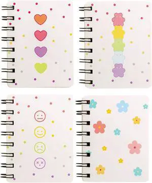 Yansanido Small Spiral Notebook, 4 Pcs 3.14 Inch x 4.13 Inch 4 Style Design Thick Hardcover Blank Pages 80 Sheets -160 Pages Journals for Study and Notes(Spiral 3.14 x4.13 Inch 4set, 3.14 x4.13 Inch) Yansanido Small Spiral Notebook, 4 Pcs 3.14 Inch x 4.13 Inch 4 Style Design Thick Hardcover Blank Pages 80 Sheets -160 Pages Journals for Study and Notes(Spiral 3.14 x4.13 Inch 4set, 3.14 x4.13 Inch)