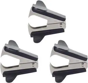 ZZTX 3 Pack Staple Remover Black | Easy removal, No paper tear, Durable & sturdy, Jaw type ZZTX 3 Pack Staple Remover Black | Easy removal, No paper tear, Durable & sturdy, Jaw type