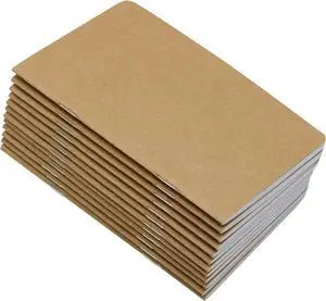 Yansanido 12 Pcs 5.5 Inch x 3.5 Inch Brown Cover Pocket Notebook 32 Sheets (64 Pages) Blank Pages 70 Gsm Paper (Brown, Blank) Yansanido 12 Pcs 5.5 Inch x 3.5 Inch Brown Cover Pocket Notebook 32 Sheets (64 Pages) Blank Pages 70 Gsm Paper (Brown, Blank)
