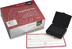 LEE Inkless Fingerprint Pad, 2-1/4 x 1-3/4 Inches, Black, 23/Dozen (03127)