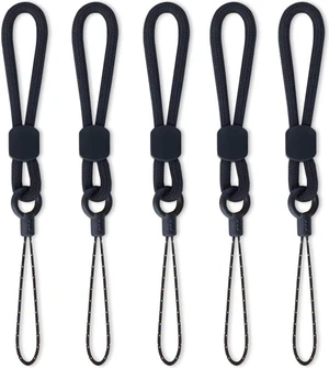 5Pack Short Rope Small Black Lanyard Ring Lanyards Finger Strap 5Pack Short Rope Small Black Lanyard Ring Lanyards Finger Strap