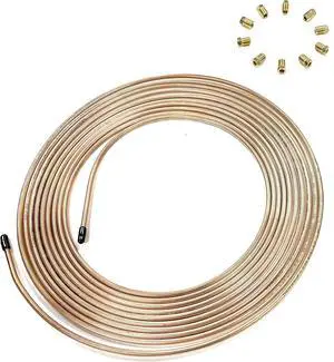 25 ft. Copper Nickel 3/16" Brake Line Tubing w/metric brake Line invert flare fittings. 10 x 1 mm (Pack of 10 fittings) 25 ft. Copper Nickel 3/16" Brake Line Tubing w/metric brake Line invert flare fittings. 10 x 1 mm (Pack of 10 fittings)