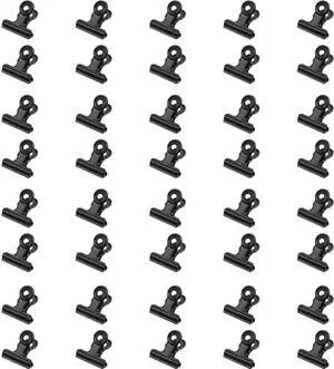 40 Pack Metal Clips 0.87 Inch Small Bull Binder Paper Clips for Picture Photo Crafts Food Bags Home Office Supplies(Black) 40 Pack Metal Clips 0.87 Inch Small Bull Binder Paper Clips for Picture Photo Crafts Food Bags Home Office Supplies(Black)