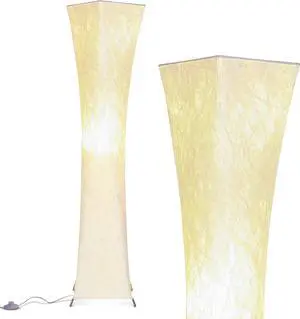 Brightech Harmony Contemporary Lamp for Boho Living Rooms & Offices, LED Floor Lamp for Bedrooms, Tall Lamp with Heavy Base, Mid-Century Modern Standing Lamp for Great Living Room Décor  White Shade