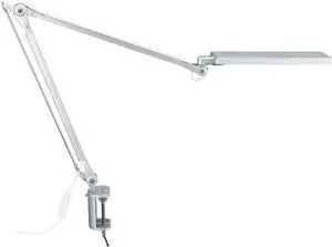 LK-2 Architect Desk Lamp with Metal Swing Arm, Dimmable Workbench (4 Lighting Modes, 6 Brightness Lls), Eye-Ca Task Table Light, Clamp on Light for Office, Drawing by DT