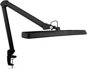 XL 2,500 Lumens LED Task Lamp, 22 Inches Wide, 30W, 162 Pcs SMD LED, Eye-Ca, Desk Light with Clamp for Home, Office, and Study Room (Non-CCT, Black) by DT