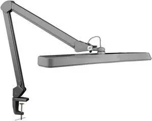 XL 2,500 Lumens LED Task Lamp, 22 Inches Wide, 30W, 162 Pcs SMD LED, Eye-Caring, Desk Light with Clamp for Home, Office, and Study Room (Non-CCT, Silver)