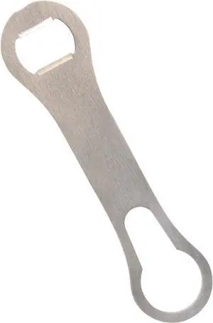 Thirsty Rhino Badak Bottle Opener and Pour Spout Remover, Brushed Silver (Set of 1) Thirsty Rhino Badak Bottle Opener and Pour Spout Remover, Brushed Silver (Set of 1)