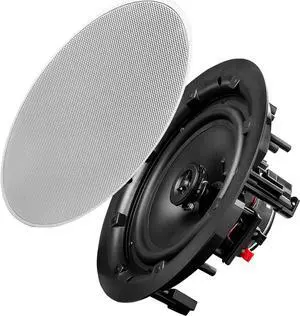 OSD 8" in Ceiling Speaker Pair 120W, Trimless Magnetic Grille, Pivoting Tweeter, Paintable Grille ACE800