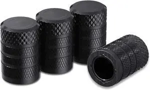 CKAuto Tire Valve Stem Caps, Aluminum Black, 4 pcs/Pack | Corrosion Resistant, Universal Stem Covers for Cars Trucks Motorcycles SUVs and Bikes CKAuto Tire Valve Stem Caps, Aluminum Black, 4 pcs/Pack | Corrosion Resistant, Universal Stem Covers for Cars Trucks Motorcycles SUVs and Bikes