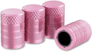 CKAuto Tire Valve Stem Caps, Aluminum Pink, 4 pcs/Pack | Corrosion Resistant, Universal Stem Covers for Cars Trucks Motorcycles SUVs and Bikes CKAuto Tire Valve Stem Caps, Aluminum Pink, 4 pcs/Pack | Corrosion Resistant, Universal Stem Covers for Cars Trucks Motorcycles SUVs and Bikes