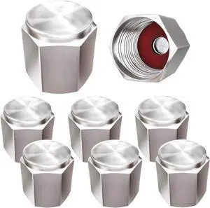 Brass (8 Pack) Tire Valve Caps Silver, Premium Metal Rubber Seal Tire Valve Stem Caps, Dust Proof Covers Universal fit for Cars, SUVs, Bike and Bicycle, Trucks, Motorcycles Brass (8 Pack) Tire Valve Caps Silver, Premium Metal Rubber Seal Tire Valve Stem Caps, Dust Proof Covers Universal fit for Cars, SUVs, Bike and Bicycle, Trucks, Motorcycles