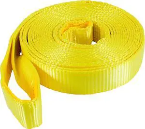 Tow Strap - 2" x 30' Recovery and Towing Rope, 20,000 lbs Break Strength - Ideal for Cars, Trucks, and Light-Duty Vehicles Tow Strap - 2" x 30' Recovery and Towing Rope, 20,000 lbs Break Strength - Ideal for Cars, Trucks, and Light-Duty Vehicles