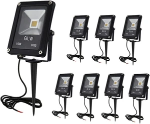 Low Voltage Landscape Lights 10W 12V Outdoor Spotlights IP65 Waterproof Garden Lights,3000K Warm White Landscape Lighting for Yard,Tree,[8 Pack]
