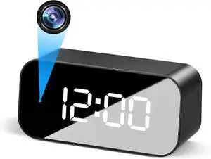 Mini Camera Clock WiFi Camera Alarm 4K FHD Covert Nanny Cam Video Recorder Wireless Indoor Home Office Security Night Vision Motion Detection 5G and 2.4G Wi-Fi Cameras Clock Mini Camera Clock WiFi Camera Alarm 4K FHD Covert Nanny Cam Video Recorder Wireless Indoor Home Office Security Night Vision Motion Detection 5G and 2.4G Wi-Fi Cameras Clock