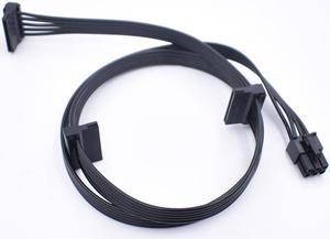 PERIPHERAL&SATA 6PIN to 3* sata port Power supply Cable for Corsair RM550/RM650/RM750/RM850/RM1000 Modular etc