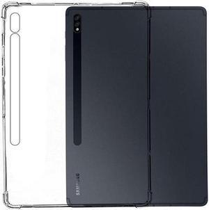 Silicon Case For Samsung Galaxy Tab S7 FE 12.4'' 2021 SM-T730 SM-T733 SM-T736B Clear Transparent Soft TPU Back Cover