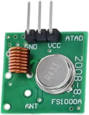433 Mhz RF Transmitter Receiver Module 3.5-12V/DC5V Wireless RF Transmitter Receiver Remote Control Module(433Mhz Transmitter)