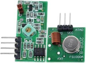 433 Mhz RF Transmitter Receiver Module 3.5-12V/DC5V Wireless RF Transmitter Receiver Remote Control Module(433MHZ Set)